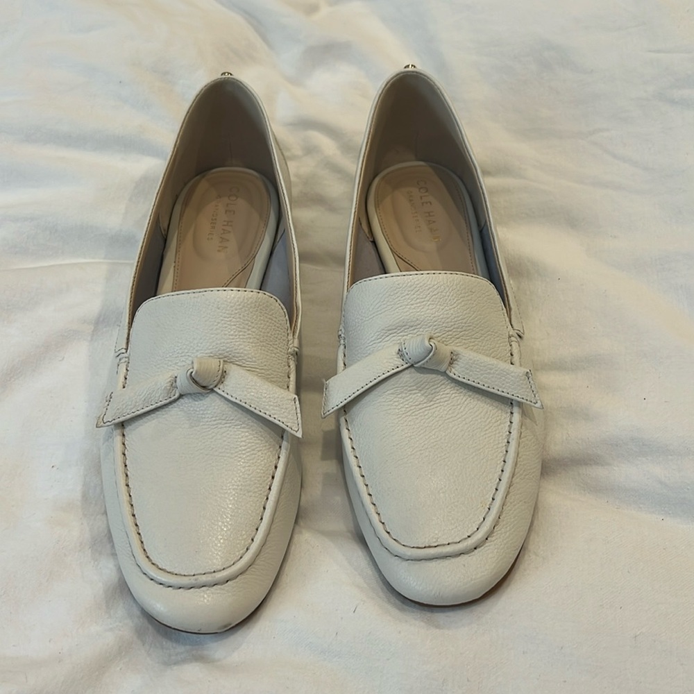 Cole Haan White Loafers